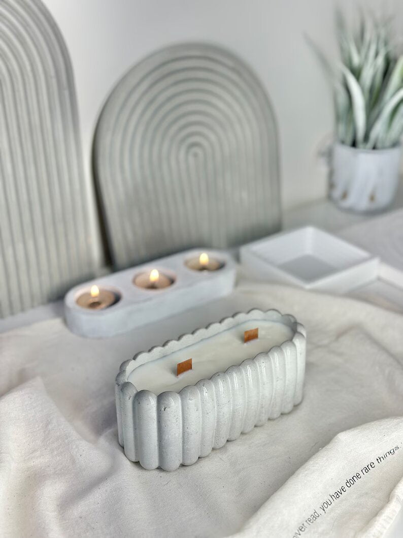 Scented Concrete Candle