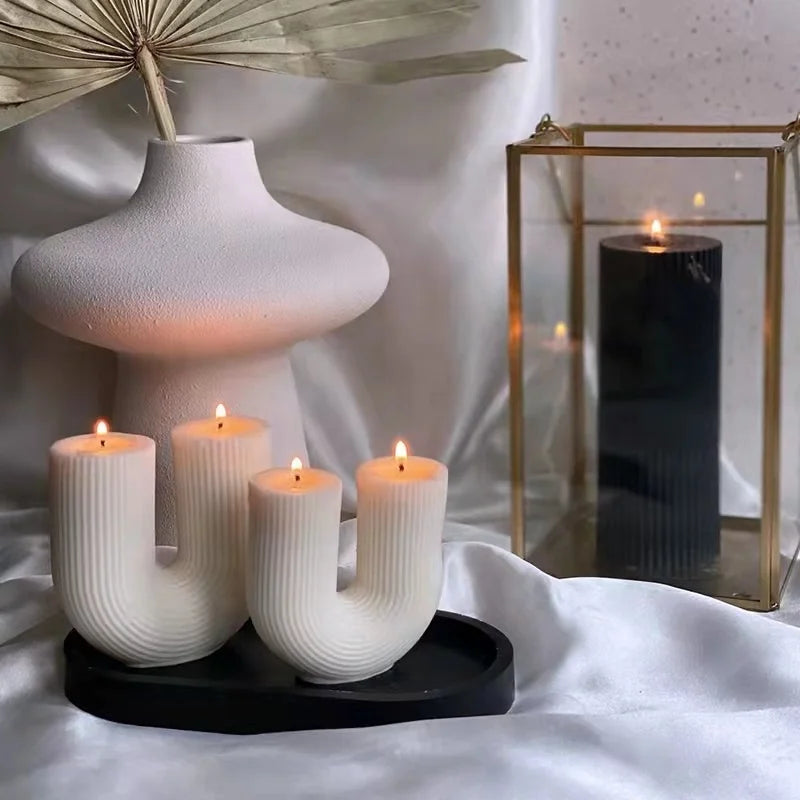 Geometric Candle U
