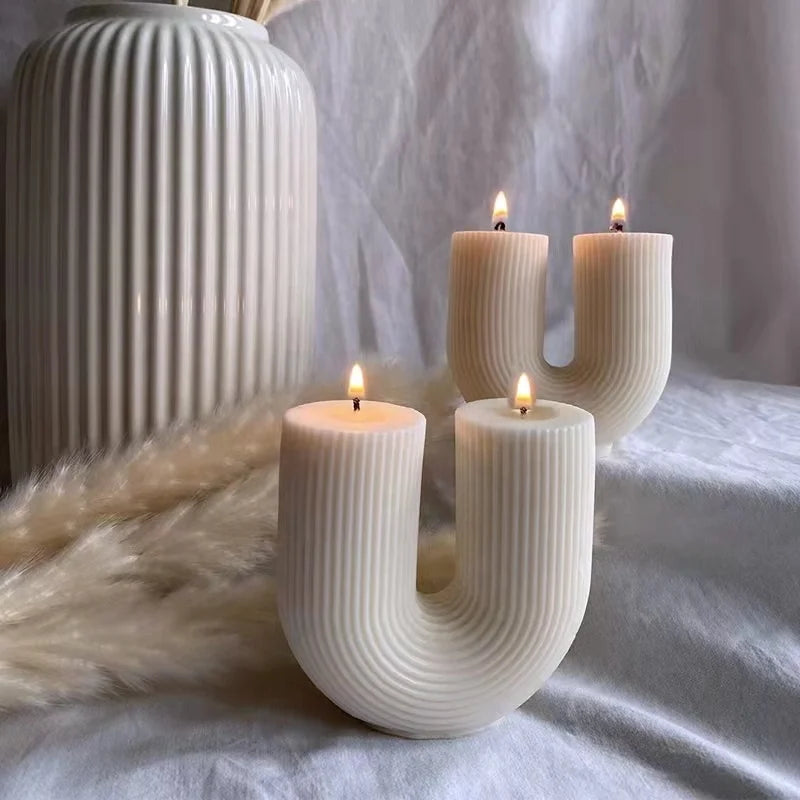 Geometric Candle U