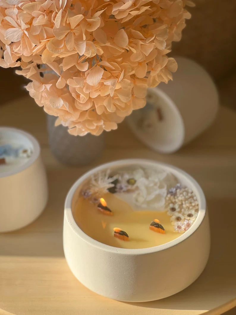 Concrete Jar Candle