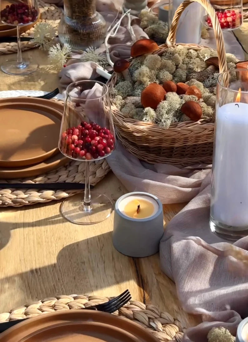 Concrete Colored Candle