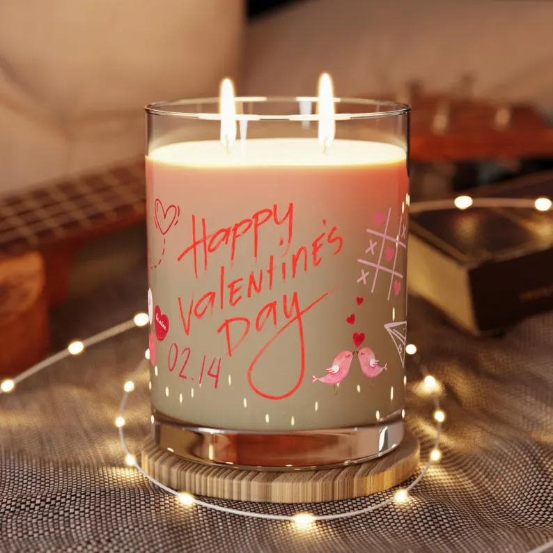 Happy Valentine's day Candle