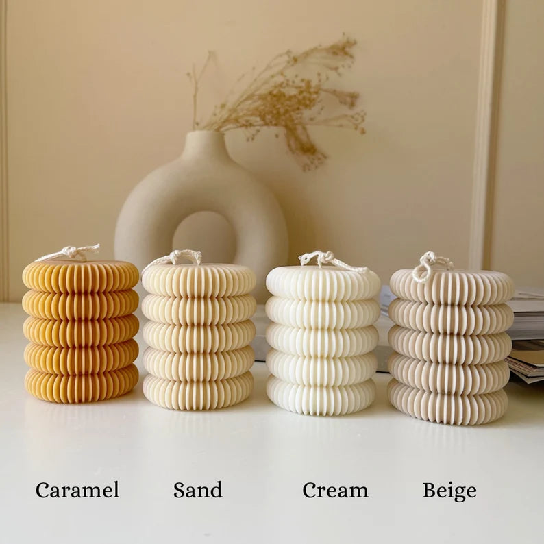 Ribbed Candle