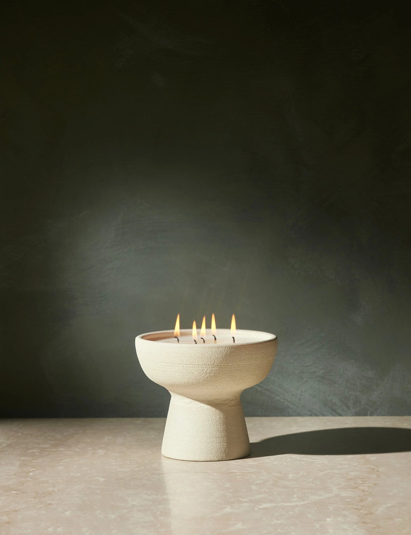 Raw Ceramic Candle