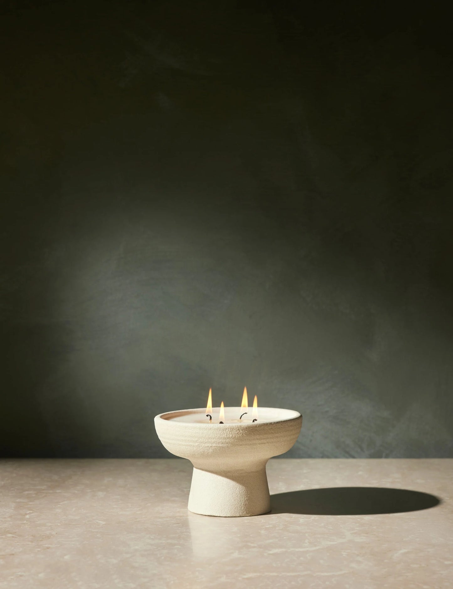 Raw Ceramic Candle
